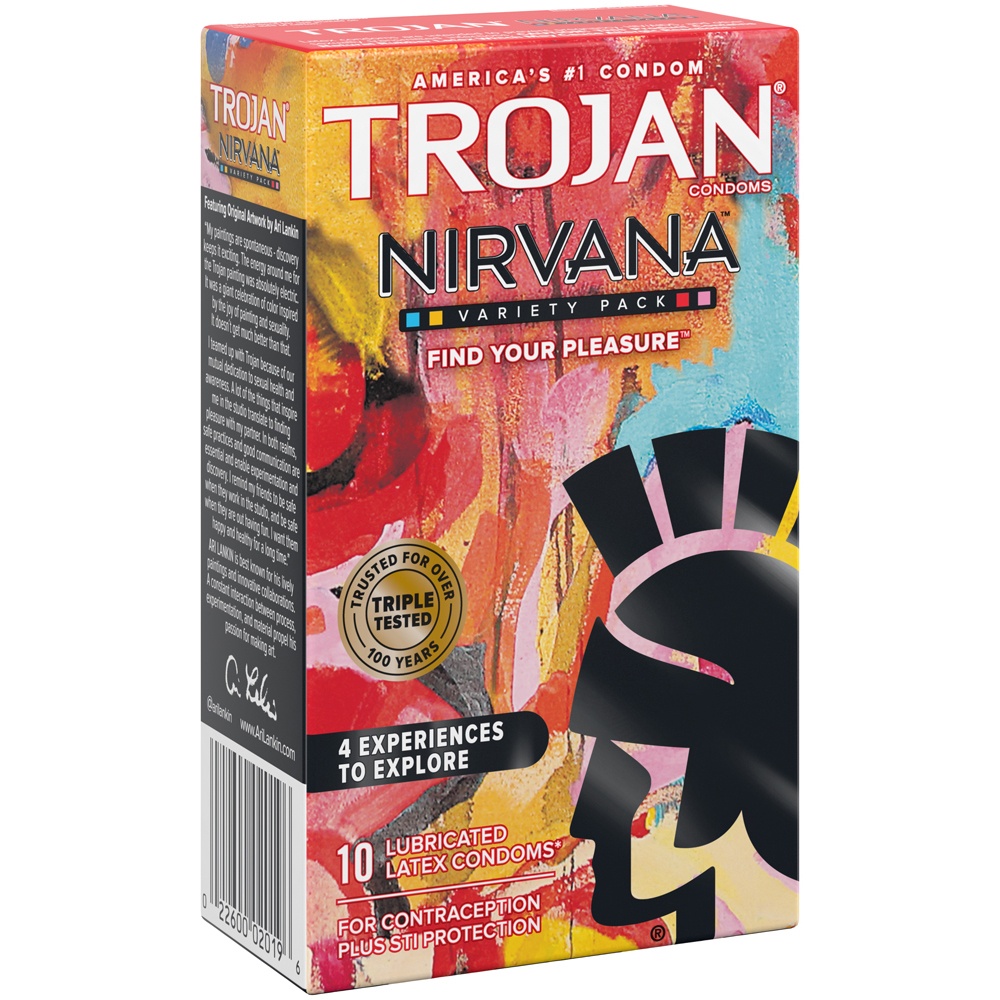 slide 3 of 5, Trojan Nirvana Condoms, 10 ct