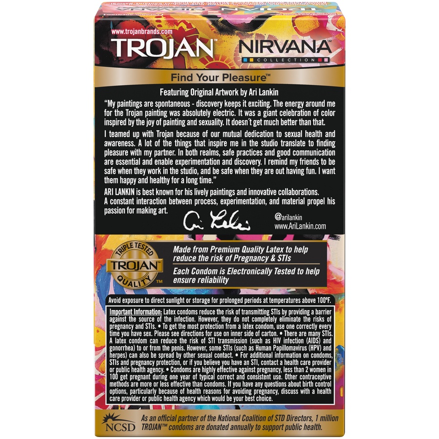 slide 5 of 5, Trojan Nirvana Condoms, 10 ct