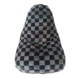 Pm&J Teardrop Bean Bag Chair Blk Checker