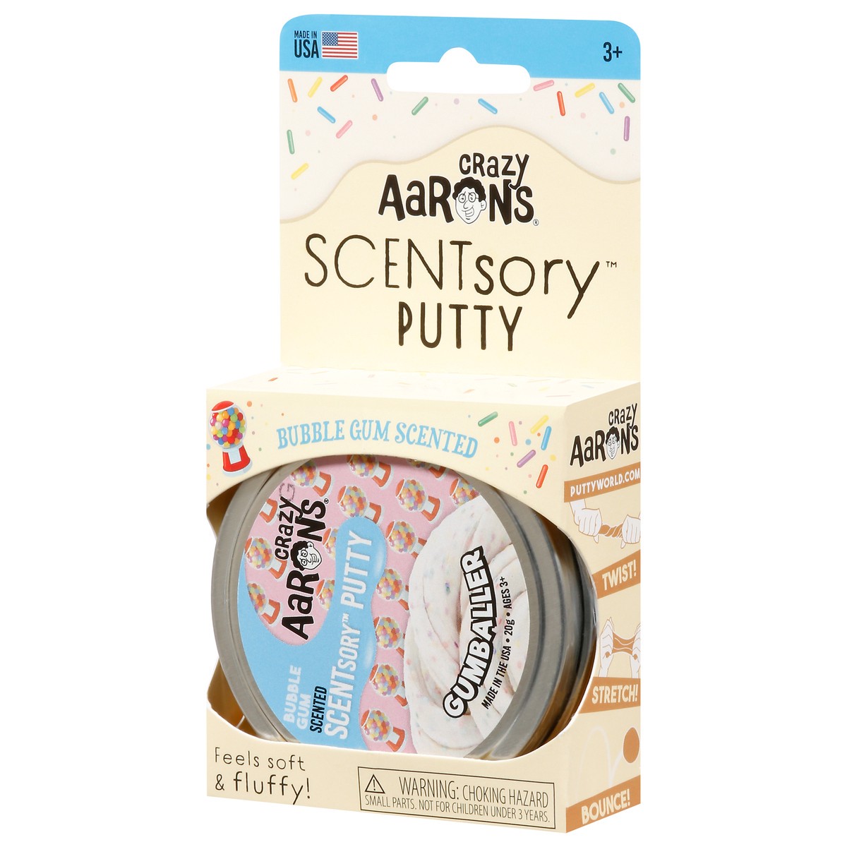 slide 3 of 11, Crazy AArons Scentsory Putty Bubble Gum Scented Gumballer 1 ea, 1 ct
