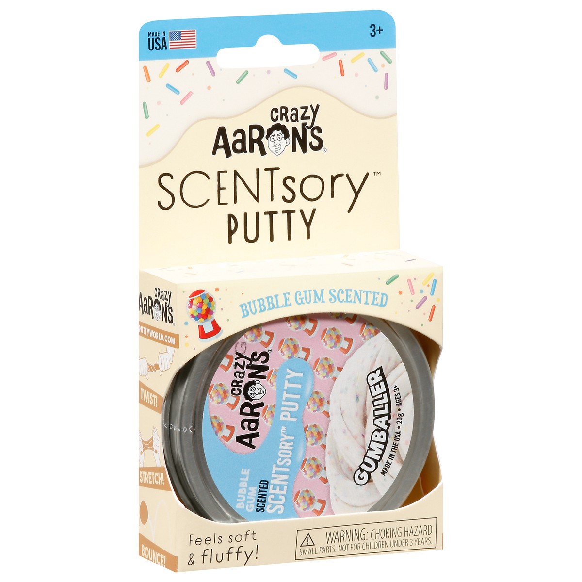 slide 8 of 11, Crazy AArons Scentsory Putty Bubble Gum Scented Gumballer 1 ea, 1 ct