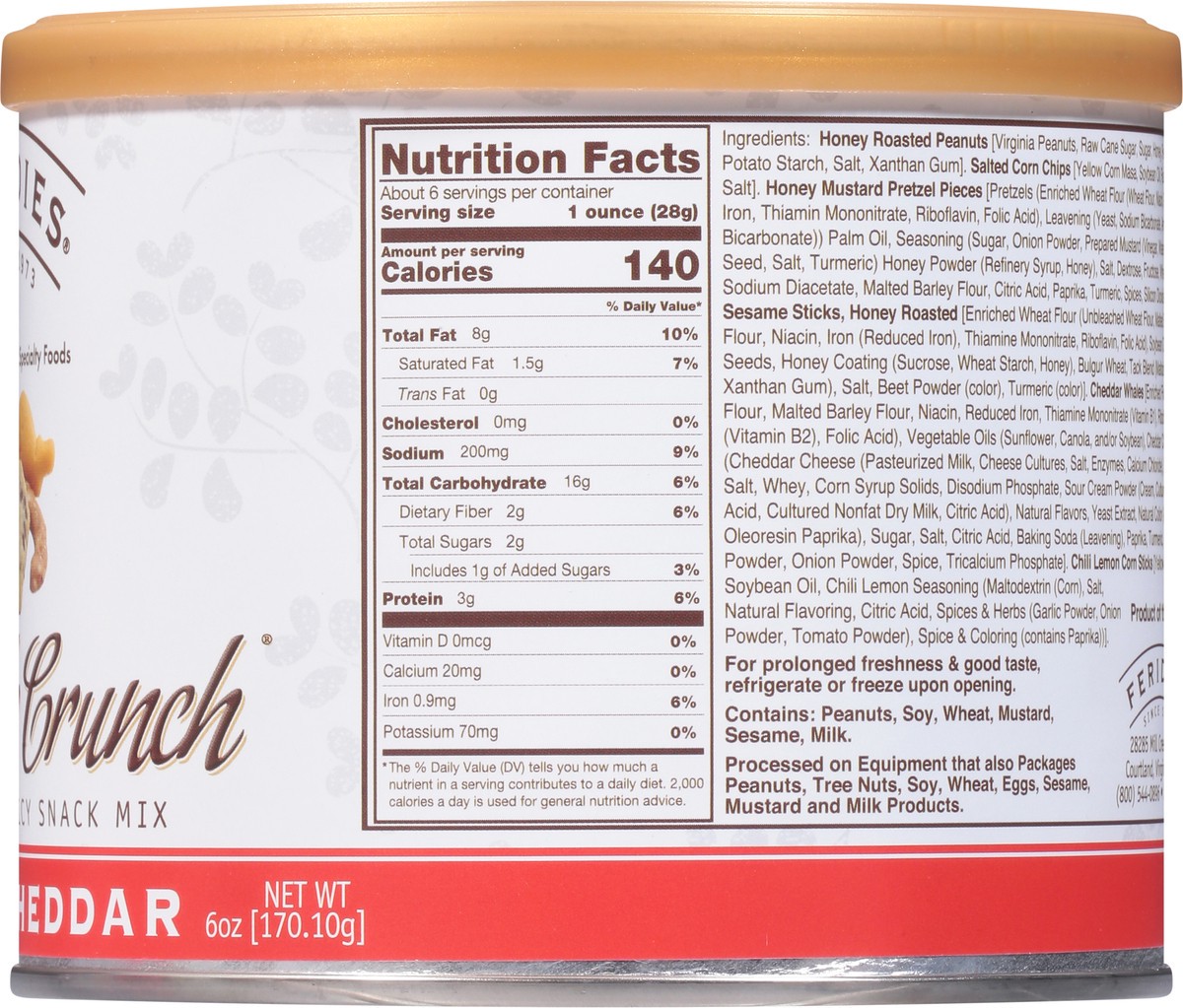 slide 12 of 13, FERIDIES 5 O' Clock Crunch Honey Cheddar Snack Mix 6 oz, 6 oz