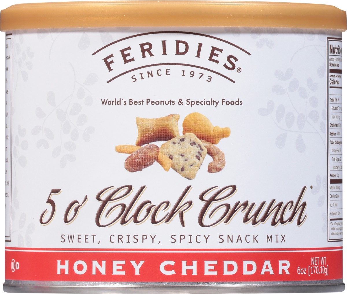 slide 5 of 13, FERIDIES 5 O' Clock Crunch Honey Cheddar Snack Mix 6 oz, 6 oz