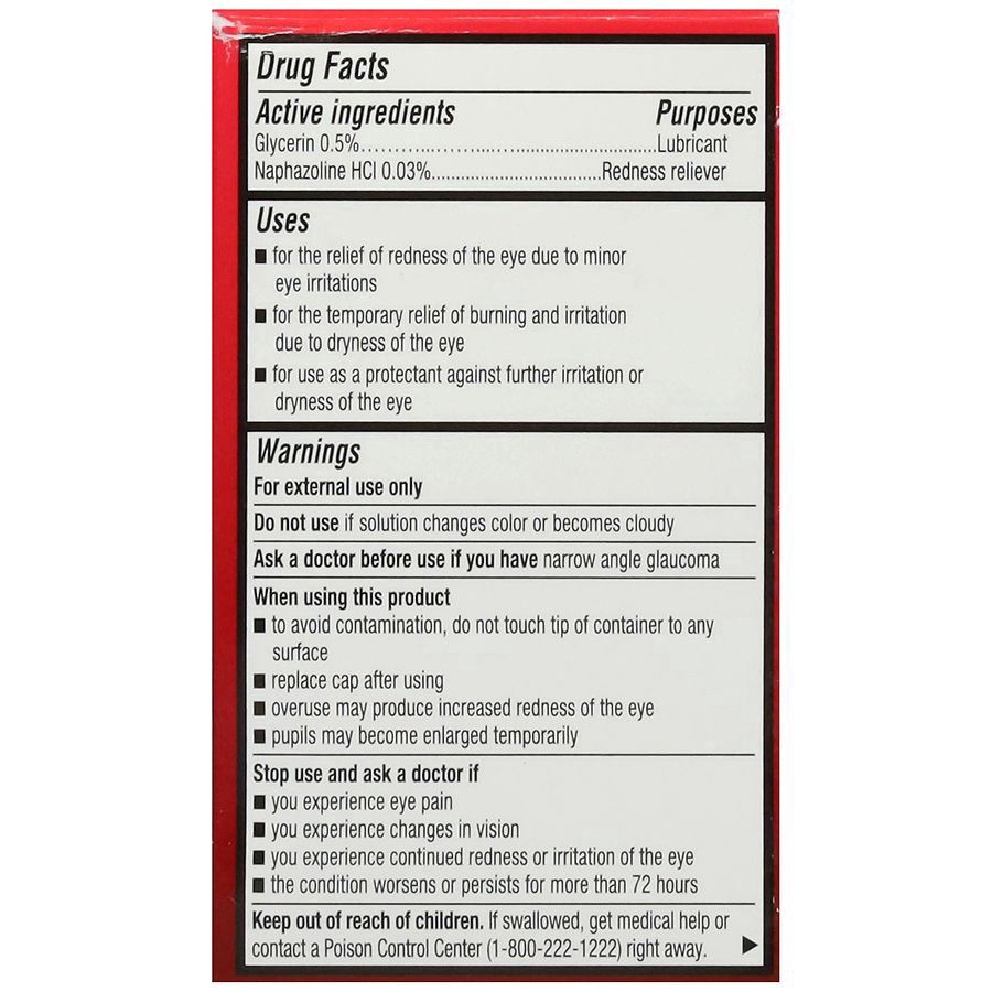 slide 2 of 5, Walgreens Maximum Relief Lubricating And Redness Reducing Eye Drops, 0.5 fl oz