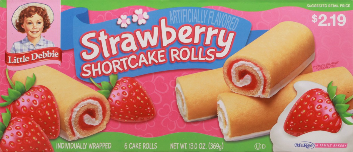 slide 12 of 14, Little Debbie Strawberry Shortcake Rolls, 6 ct