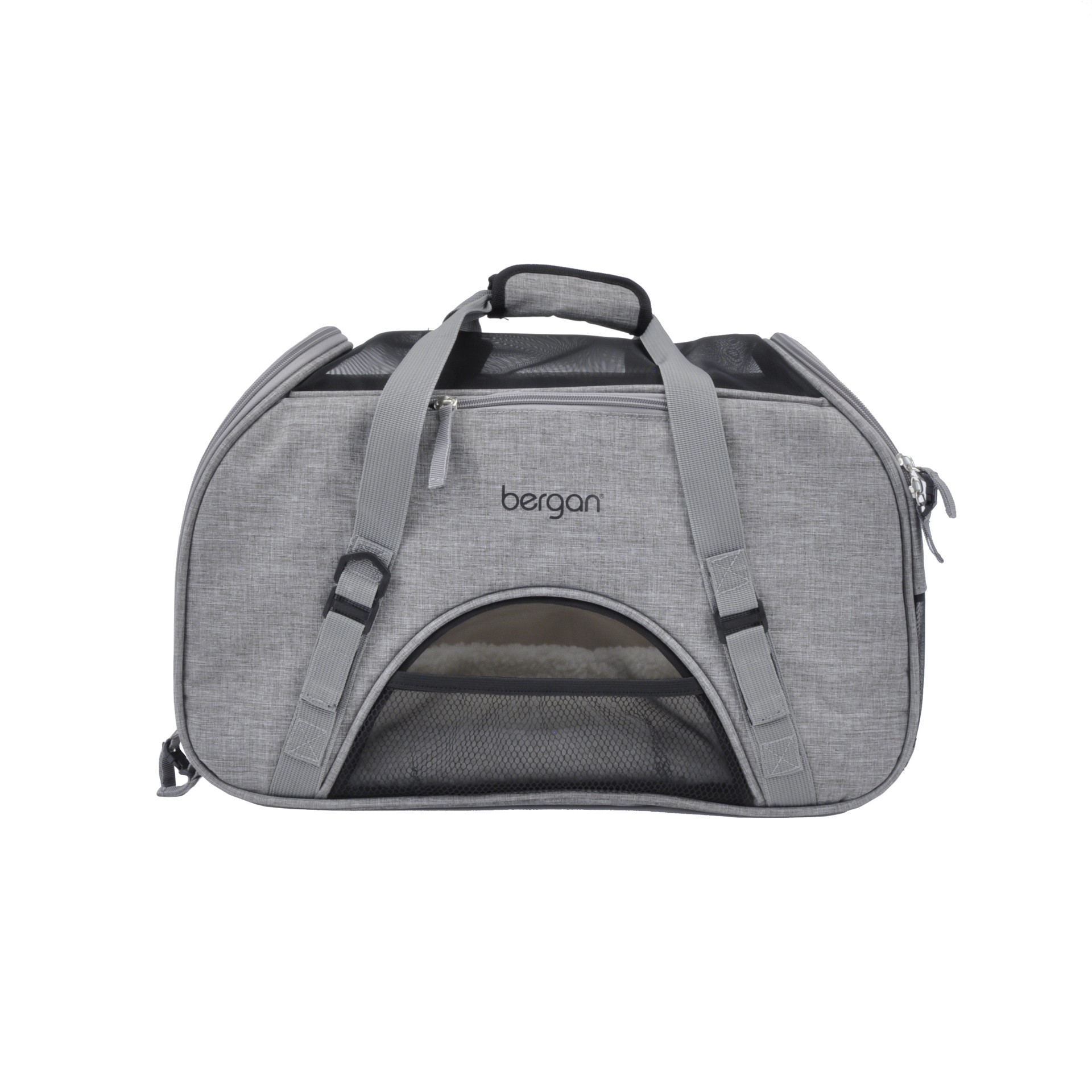 slide 1 of 1, Bergan Comfort Carrier™, Heather Grey, Large - 19" L x 10" W x 13" H, 1 ct