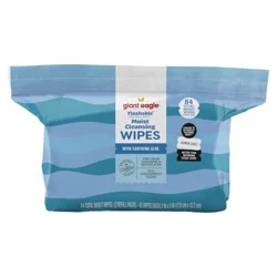 Giant Eagle Aloe & Calendula Flushable Moist Wipes, 2 Refill Packs