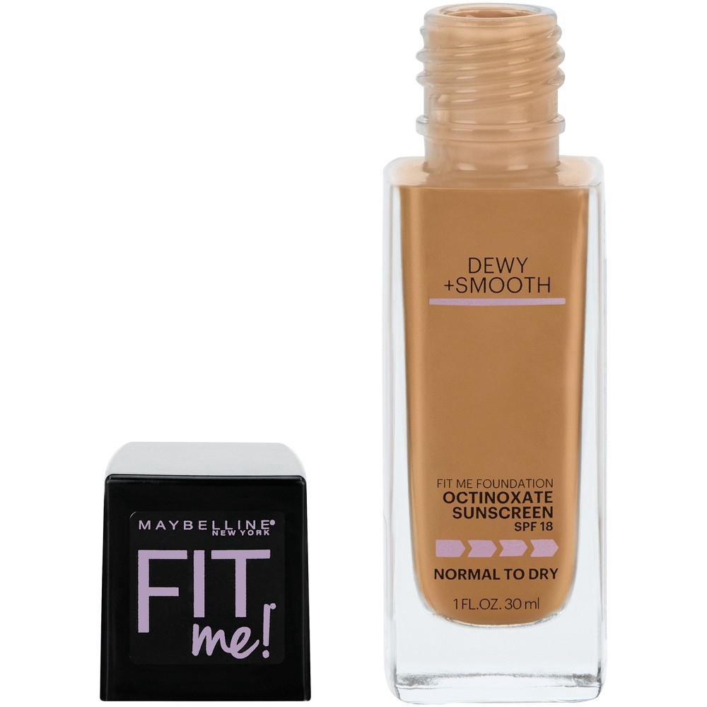 slide 2 of 5, Maybelline Fit Me Dewy + Smooth Foundation SPF 18 - 322 Warm Honey - 1 fl oz, 1 fl oz