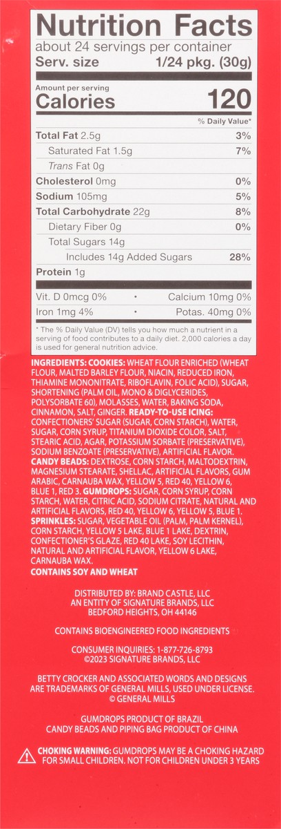 slide 12 of 13, Betty Crocker Gingerbread Cookie Kit 1 ea, 1 ct