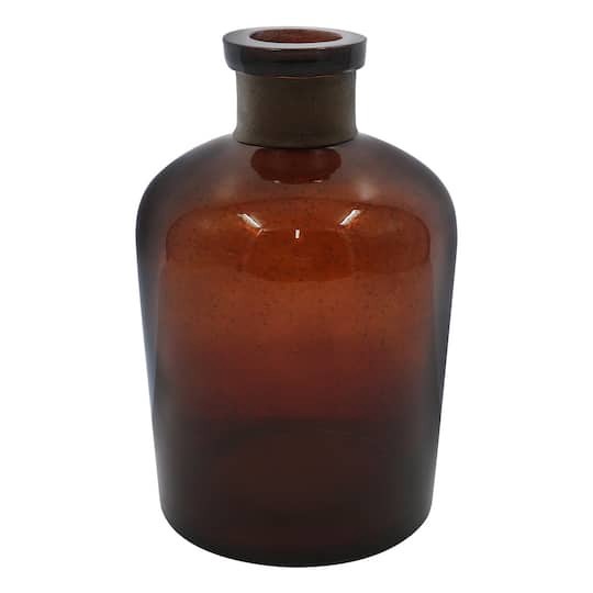 slide 1 of 3, 9.5" Brown Glass Bottle Tabletop Decor By Ashland, 9.5 in