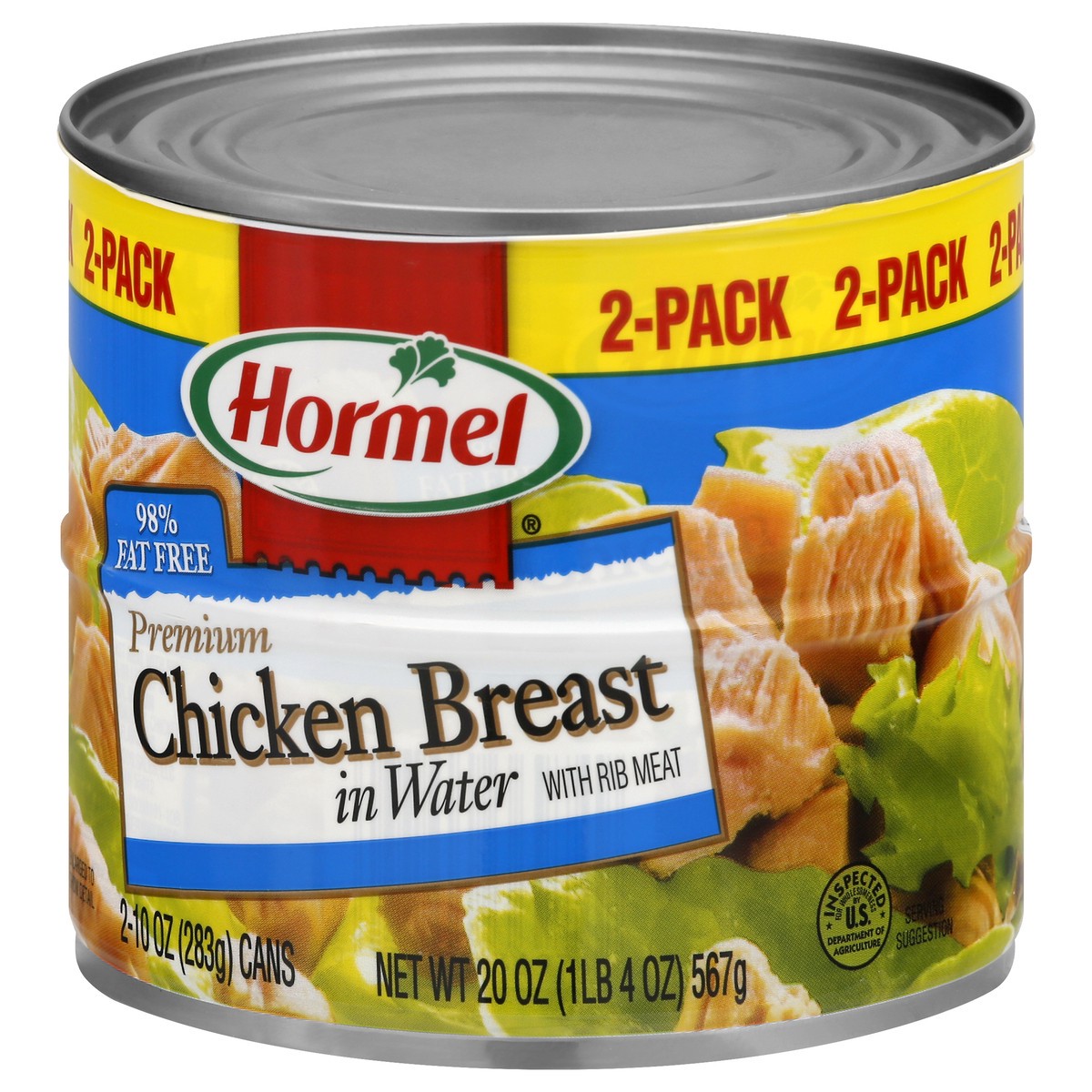 slide 6 of 13, Hormel 2 Pack Premium with Rib Meat Chicken Breast in Water 2 ea, 2 ct