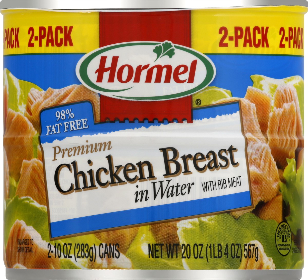 slide 8 of 13, Hormel 2 Pack Premium with Rib Meat Chicken Breast in Water 2 ea, 2 ct