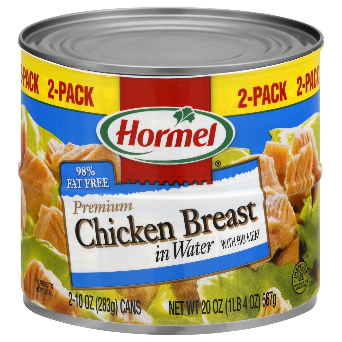 slide 9 of 13, Hormel 2 Pack Premium with Rib Meat Chicken Breast in Water 2 ea, 2 ct