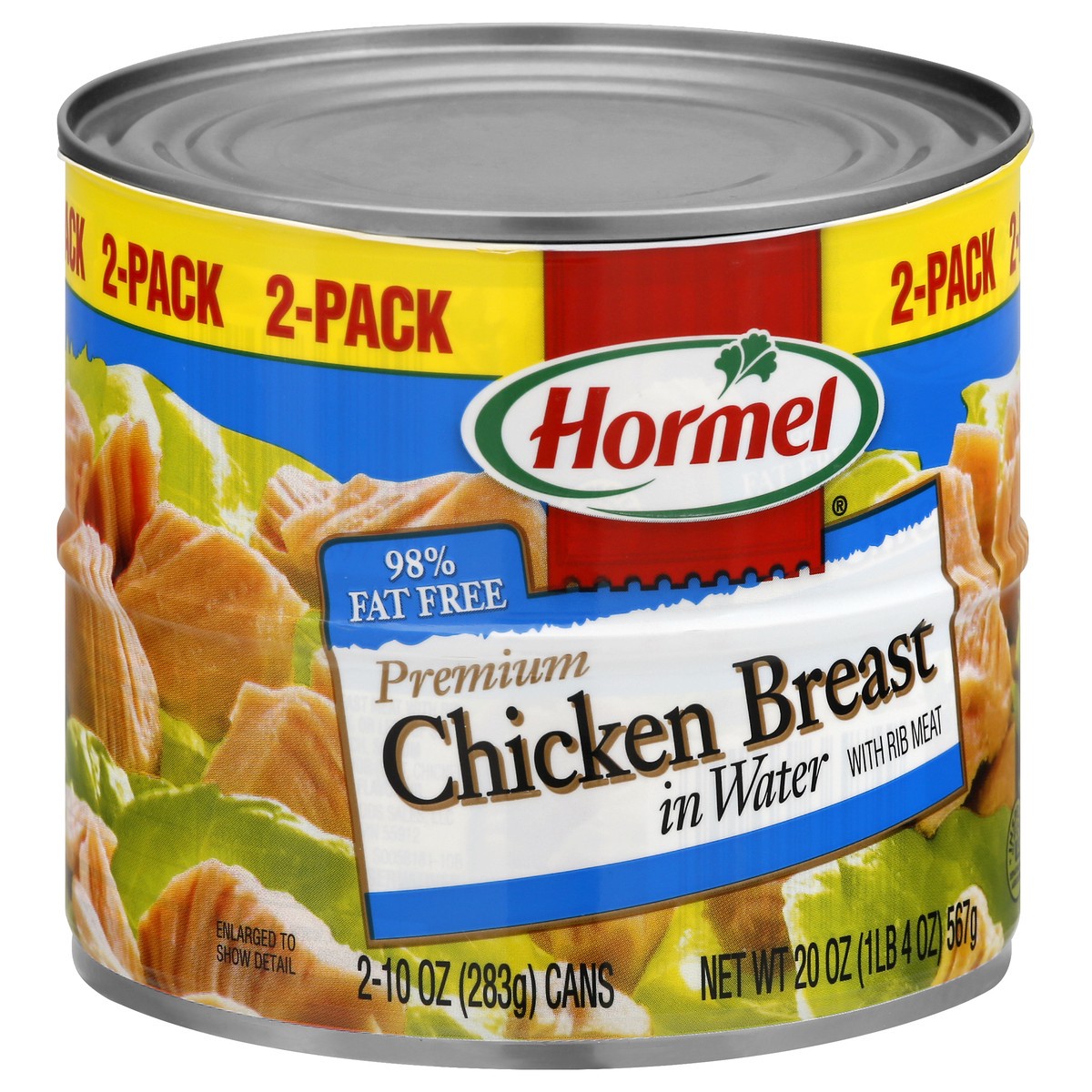 slide 11 of 13, Hormel 2 Pack Premium with Rib Meat Chicken Breast in Water 2 ea, 2 ct