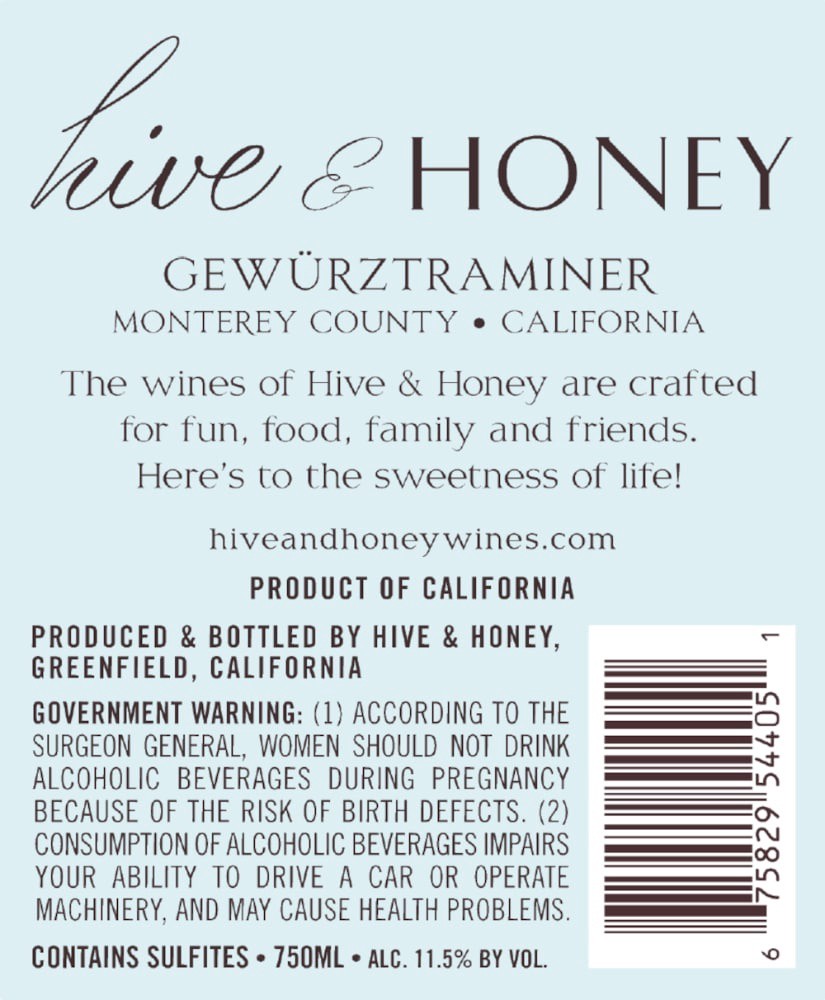 slide 4 of 6, Hive & Honey Riesling, 750 ml