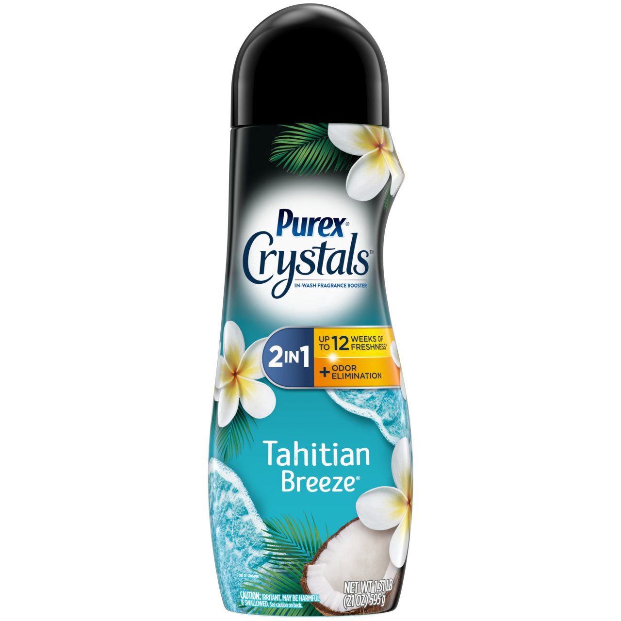 slide 1 of 1, Purex Crystals In-Wash Fragrance and Scent Booster, Tahitian Breeze, 21 Ounce, 21 oz