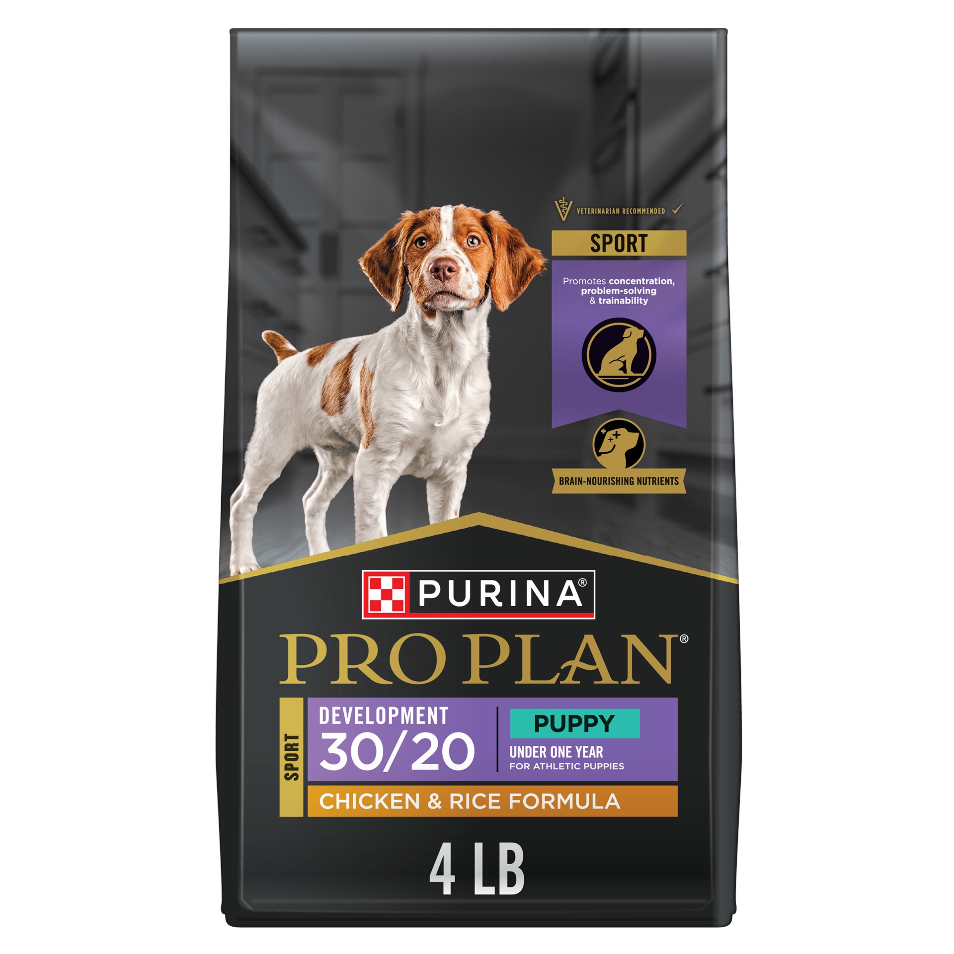 slide 1 of 9, Pro Plan Purina Pro Plan Sport Development 30/20 Chicken and Rice Formula High Protein Dog Food for Puppies, 4 lb