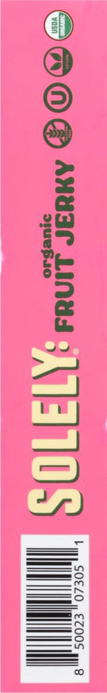 slide 2 of 4, Solely Fruit Jerky Mango Raspberry - 4.1 Oz, 4.1 oz