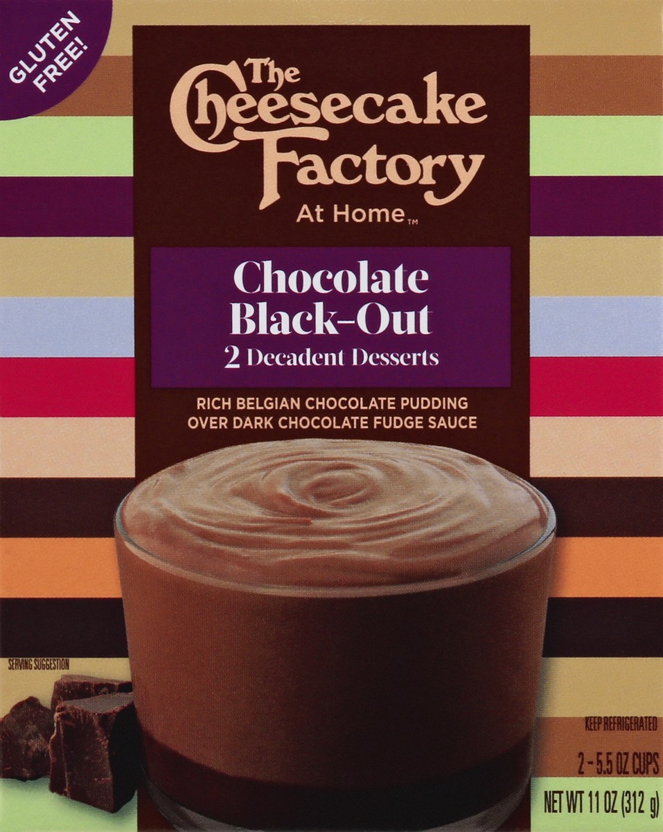 slide 2 of 13, The Cheesecake Factory At Home Cake Batter Chocolate Black-Out Decadent Desserts , 2 ct; 5.5 oz