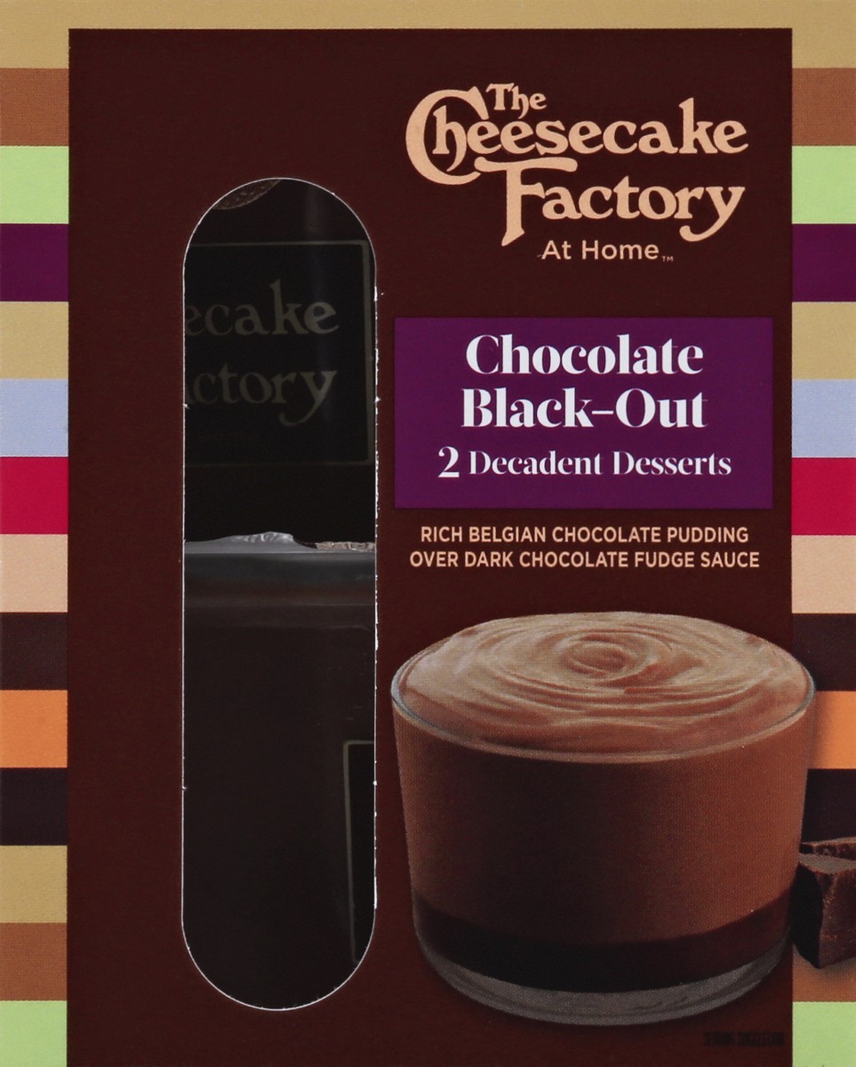 slide 12 of 13, The Cheesecake Factory At Home Cake Batter Chocolate Black-Out Decadent Desserts , 2 ct; 5.5 oz