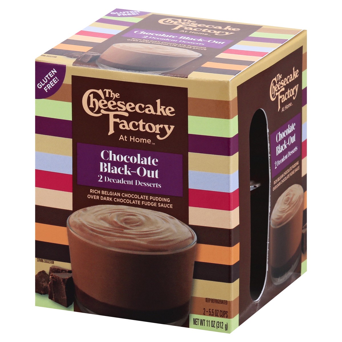 slide 8 of 13, The Cheesecake Factory At Home Cake Batter Chocolate Black-Out Decadent Desserts , 2 ct; 5.5 oz