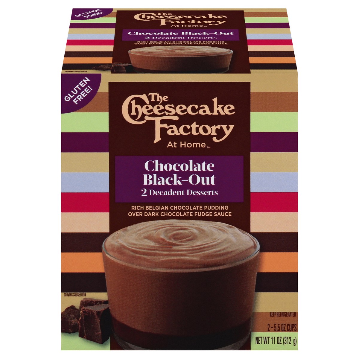 slide 1 of 13, The Cheesecake Factory At Home Cake Batter Chocolate Black-Out Decadent Desserts , 2 ct; 5.5 oz