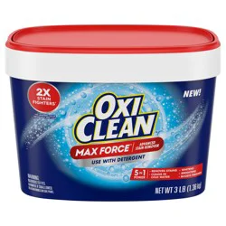 Oxi-Clean Max Force Advanced Stain Remover Powder, To Use with Detergent, 3 lbs