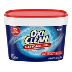Oxi-Clean Max Force Advanced Stain Remover Powder, To Use with Detergent, 3 lb