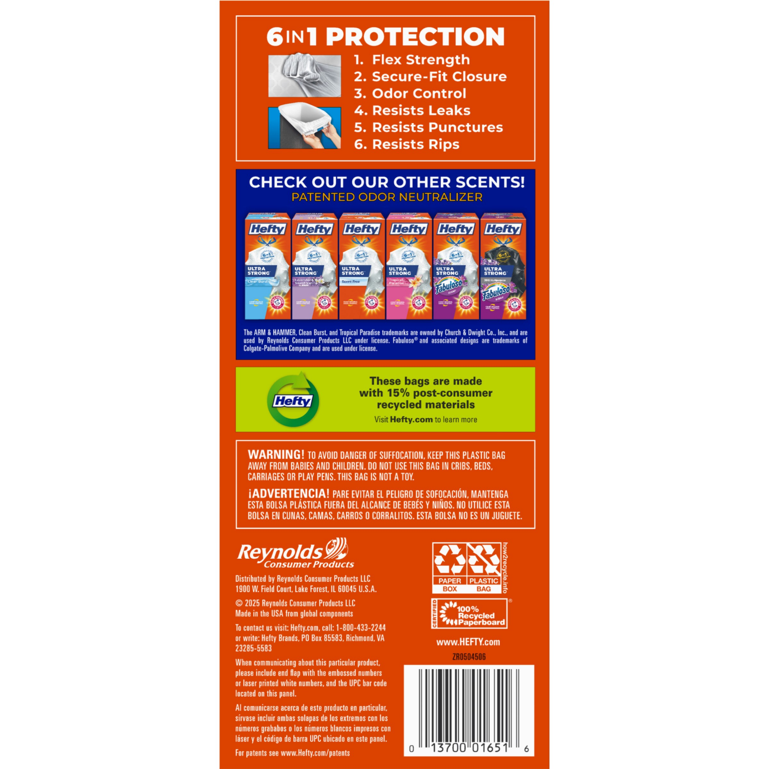 slide 4 of 8, Hefty Ultra Strong 13 Gallon Citrus Twist Tall Kitchen Drawstring Bags 40 Bags, 40 ct