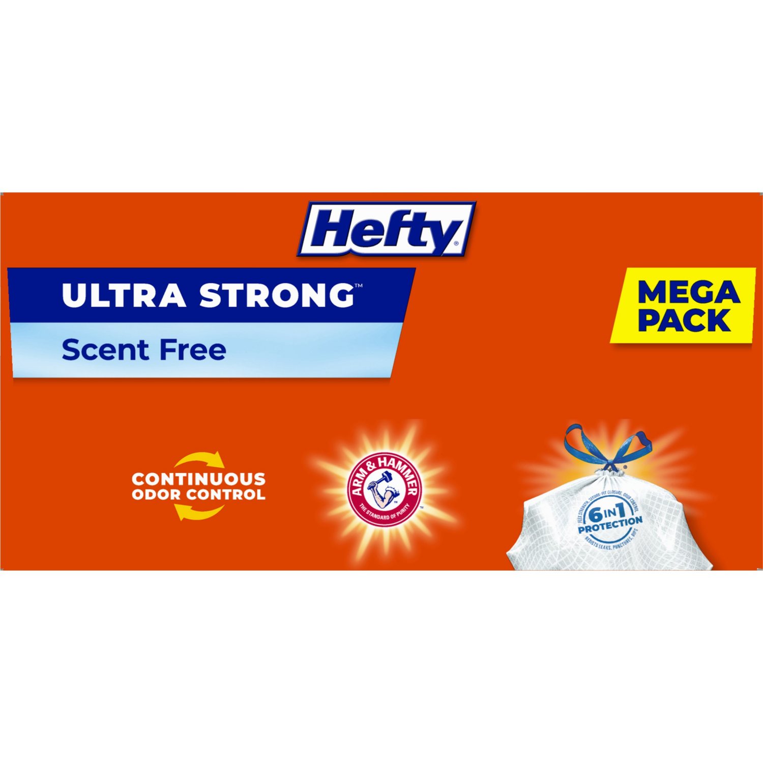 slide 3 of 8, Hefty Ultra Strong Tall Scent Free Kitchen Drawstring Bags Mega Pack 80 ea, 80 ct