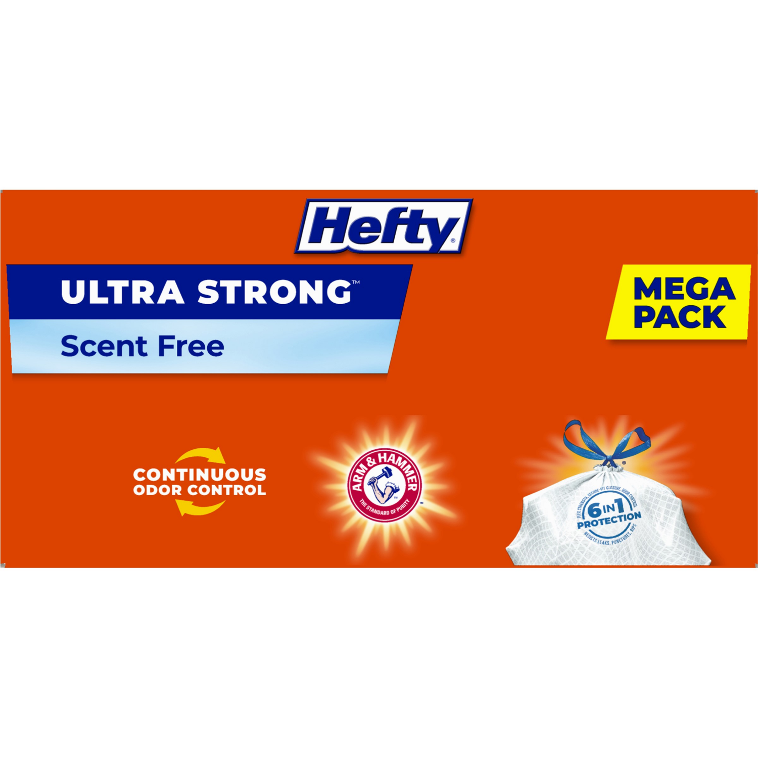 slide 8 of 8, Hefty Ultra Strong Tall Scent Free Kitchen Drawstring Bags Mega Pack 80 ea, 80 ct