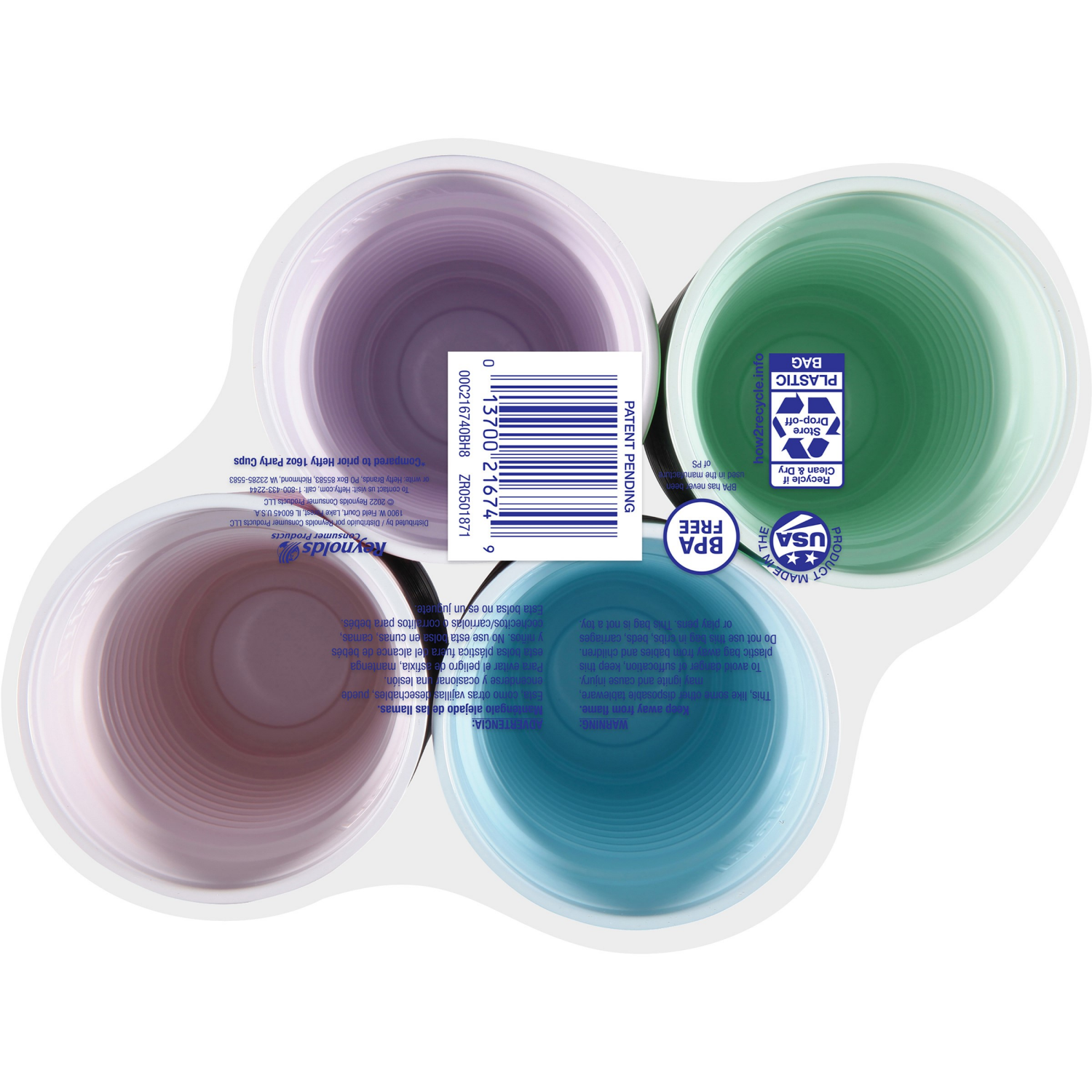 slide 3 of 7, Hefty 16 Fluid Ounce Cups 80 ea, 80 ct