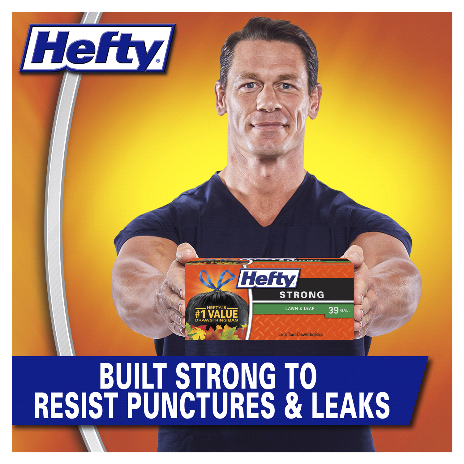 slide 4 of 4, Hefty 39 Gallon Strong Lawn & Leaf Extra Large Drawstring Bags 18 Bags, 18 ct