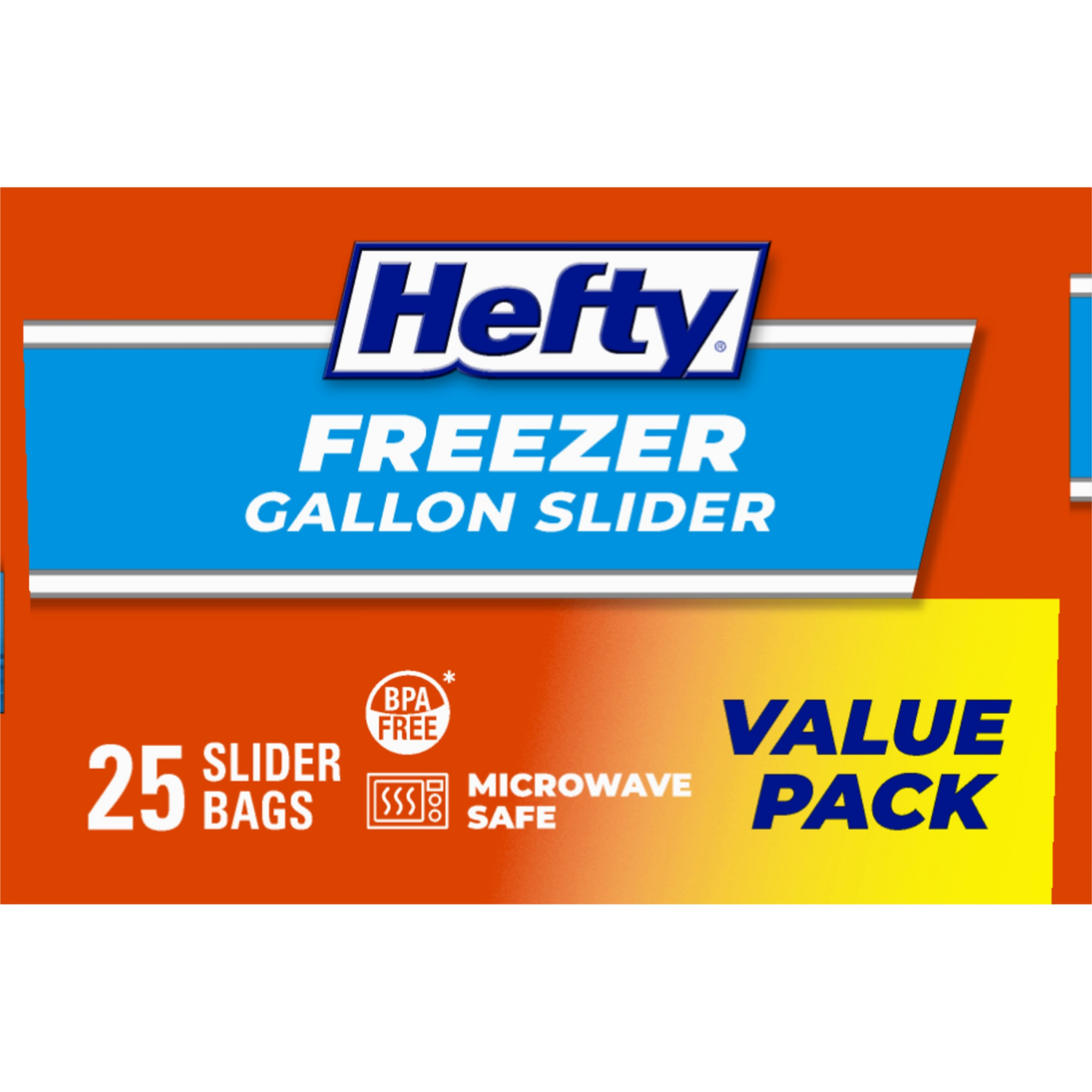 slide 3 of 8, Hefty Freezer Gallon Storage Slider Bags, 25 ct