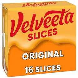 Velveeta Slices Original Cheese - 16 Count