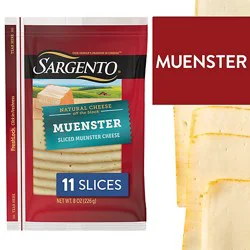 Sargento Sliced Muenster Natural Cheese - 11 Count