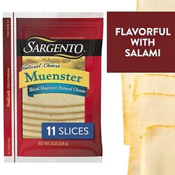 Sargento Sliced Muenster Natural Cheese - 11 Count