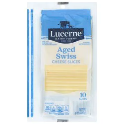 Lucerne Cheese Natural Sliced Aged Swiss - 8 Oz
