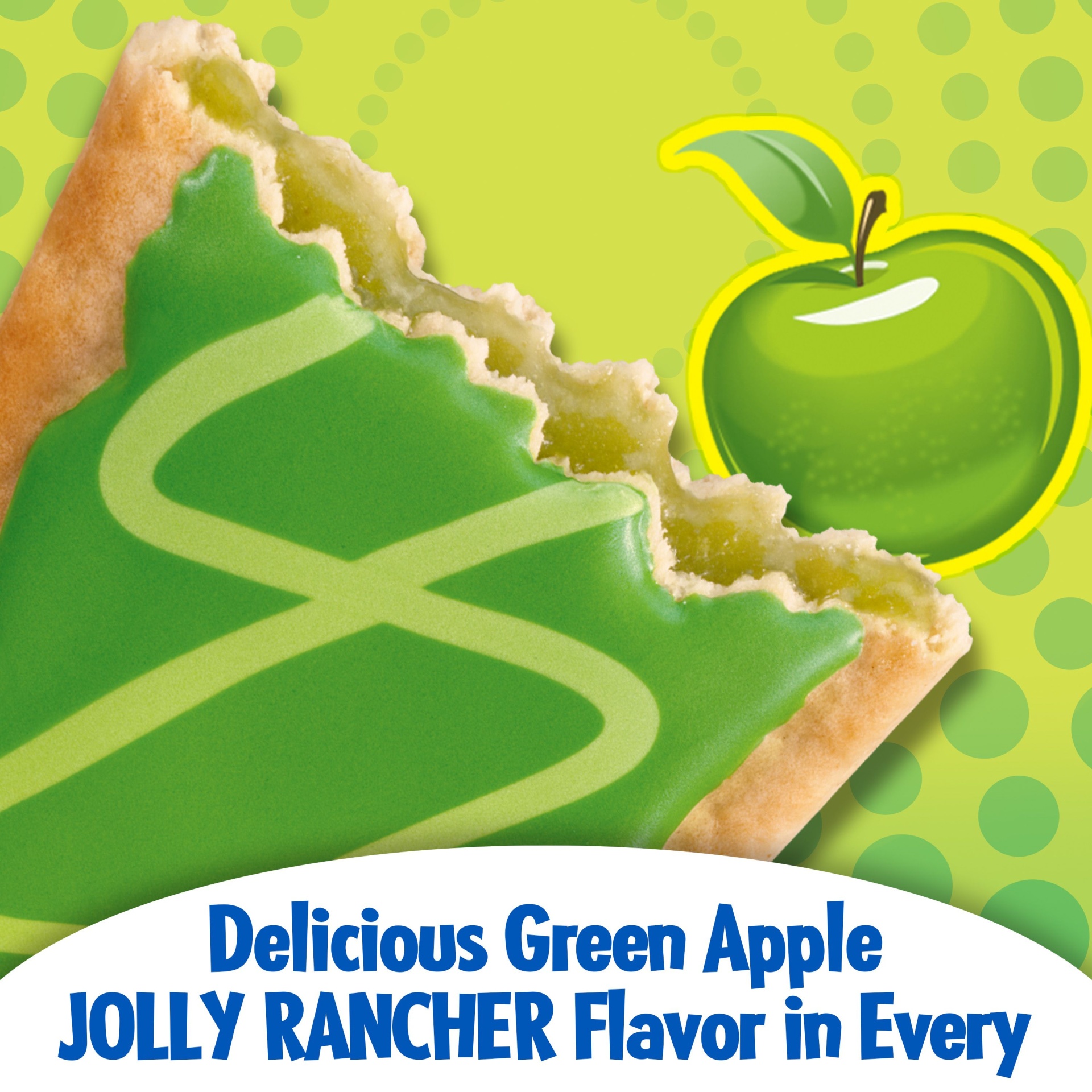 slide 5 of 5, Pop-Tarts Jolly Rancher Frosted Green Apple Toaster Pastries, 8 ct; 14.1 oz