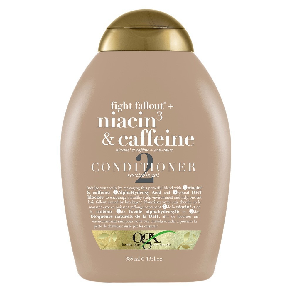 slide 1 of 3, OGX Anti Hair-Fall Niacin3 + Caffeine Conditioner, 13 fl oz