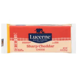 Lucerne Cheese Sharp Cheddar - 8 Oz