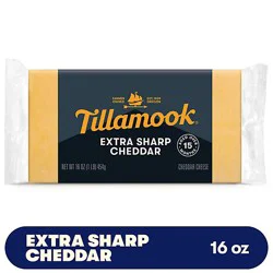 Tillamook Extra Sharp Cheddar Cheese Block - 1 Lb