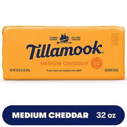 Tillamook Medium Cheddar Cheese Block - 2 Lb