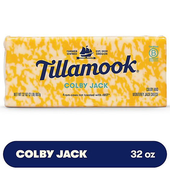 slide 1 of 4, Tillamook Colby Jack Cheese Block - 2 Lb, 32 oz