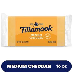 Tillamook Medium Cheddar Cheese Block - 1 Lb