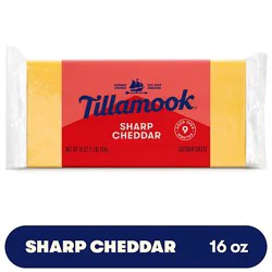 Tillamook Sharp Cheddar Cheese Block - 1 Lb