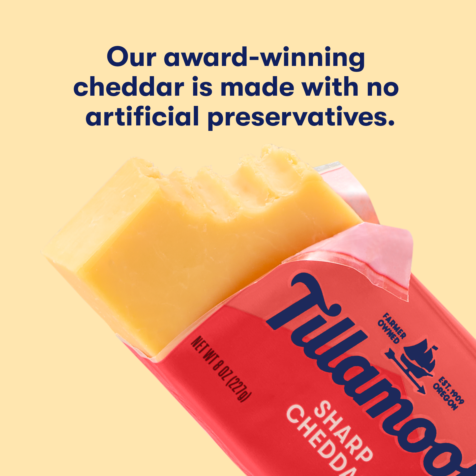 slide 5 of 5, Tillamook Sharp Cheddar Cheese - 8 Oz, 8 oz