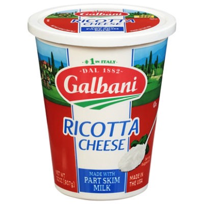 slide 1 of 12, Galbani Cheese Ricotta With Part Skim Milk - 32 Oz, 32 oz