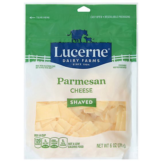 slide 1 of 1, Lucerne Cheese Parmesan Shaved - 6 Oz, 6 oz