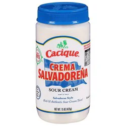 Cacique Salvadornea Crema Salvadoran Style Sour Cream - 15 Fl. Oz.